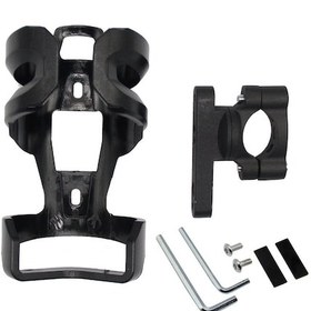 Resim Xiyyadms Bisiklet Ve Motosiklet İçin Alüminyum Su Şişesi Tutucu Seti - Siyah, 2 Anahtar Ve Vida Dahil 