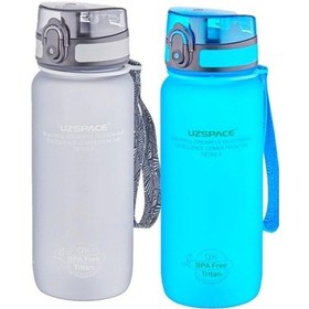 Resim Uzspace 650 Ml 2 Li Set Tritan Su Matarası Sızdırma Koku Bpa Yok 