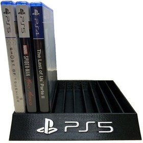 Resim Ps5 Oyun Standı Playstation 5 Disk Oyunları İçin Şık Ve Dayanıklı Stand 