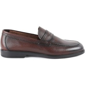 Resim Libero L5956 Erkek Kauçuk Taban Bağcıksız Günlük Loafer Ayakkabı Kahve 
