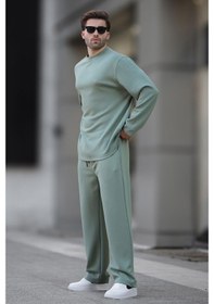 Resim Çağla Yeşili Basic Uzun Kollu Eşofman Takımı 5960 Çağla Yeşili 