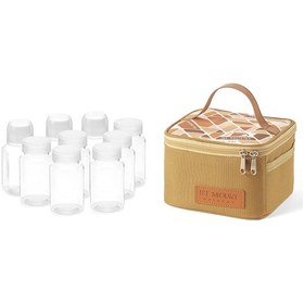 Resim Mufunye Baharat Çalkalayıcı Baharat Dağıtıcı Baharat Kapları Seyahat Baharat Seti Seti Seyahat Saklama Çantası İle Çok Renkli 