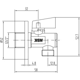 Resim Nsk Filitreli Ara Musluk N2512302 