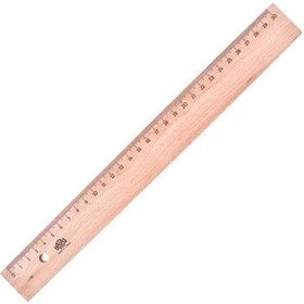 Resim 0035 Tahta Cetvel 30 Cm. Turuncu 