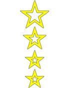 Resim Cg Çamurluk Yıldızlı Üst F.Sarı Sticker N11.27437 