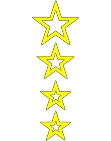 Resim Cg Çamurluk Yıldızlı Üst F.Sarı Sticker N11.27437 