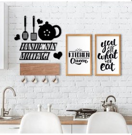 Resim Bk Home Doğal Ahşap Dekoratif Fincan Askılığı Mutfak Konseptli 2’ (551038327) 