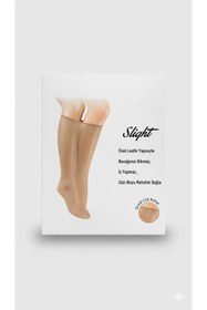 Resim HRN Textile Kadın Ten Slight Mikro 40 Dizaltı Çorap 