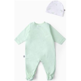 Resim Boumini Bebek Patikli Tulum Şapka Set Mint-mint Mint 