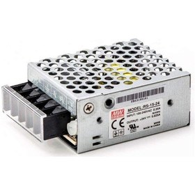 Resim Mean Well Rs-15-24 24vdc 600ma 15w Güç Kaynağı Gri 