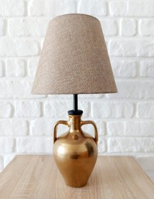 Resim Retro Now Bakir Renk Amfora Aykli Abajur 