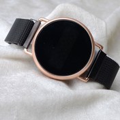 Resim Spectrum Unisex Siyah Mıknatıslı Dokunmatik Kol Saati XT250100 