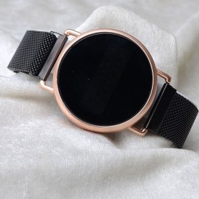 Resim Spectrum Unisex Siyah Mıknatıslı Dokunmatik Kol Saati XT250100 