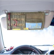 Resim Taktik Araç Vizörü Panel Kamyon Araba Güneşliği Düzenleyici Cd Çantası Tutucu Kılıfı - Oto Aksesuarları 