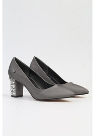 Resim Pierre Cardin Pc-51201 - 3478 Platin Saten - Kadın Topuklu Ayakkabı 001 