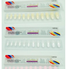 Resim 3 Renk Toplam 36 Adet Badem Tırnak Tak Ve Çık Kendinden Yapışkanl 