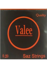 Resim Valee 0.20 Uzun Sap Bağlama Saz Teli 