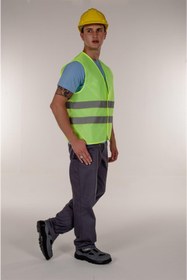 Resim Mert Giyim Yeşil Fosforlu Ikaz Yelek Reflektörlü 