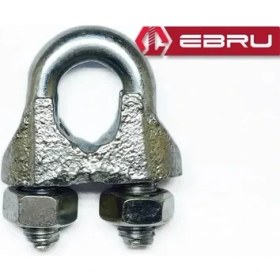 Resim Çelik Halat Bağlama, Düğüm, Klemens 13 mm - 2 Adet ( Lisinya ) 