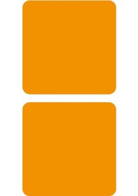 Resim Sarı Reflective Reflektif 2'li Kare Sticker Paketi Otomobil Motosiklet Reflektif Parlayan Sticker Etiket Modeli 