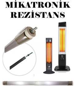 Resim Norm Dikey Isıtıcı Sobalar Için 50 Cm Mikatronik Rezistans Takımı (rezistans+buzlu Cam+başlık) 