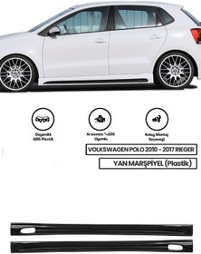 Resim Volkswagen Polo 2010 - 2017 Yan Marşpiyel (ÇİFT) (PLASTİK) 