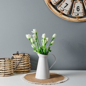 Resim Q-Art Manolya Yapay Çiçek - Beyaz 