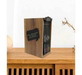 Resim BK Kişiye Özel Isimli Ahşap Kütüphanede Sabahattin Ali Seti-(6 Kitap) ve Kitap Ayracı Hediye Seti 
