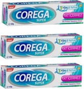 Resim Corega Tat İçermez Yapıştırıcı Krem 3 x 40 G 