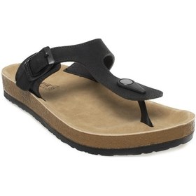 Resim Muya 31031 Z Zoe Parmak Arası Siyah Kadın Terlik Siyah 