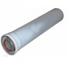 Resim Vaillant Hermetik 100 CM Logolu Şofben Baca Uzatması 