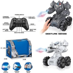 Resim MCM Group SYR-666-861 Kumandalı Şarjlı Işıklı Roket ve Buhar Atan Robot Araba -Vardem Oyuncak 