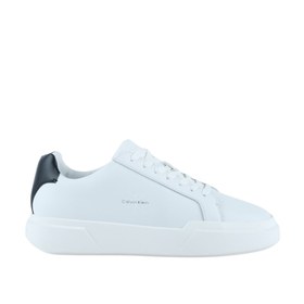 Resim Calvin Klein Chunky Cupsole Erkek Beyaz Deri Ayakkabı (YM0YM01344-01W) 