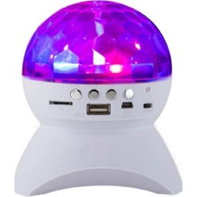 Resim BLUE İNTER Dönen Işıklı Disko Topu Mp3 Usb Çalar Bluetooth Hoparlör L-740 
