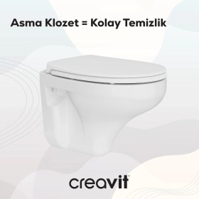 Resim Perla Duroplast Yavaş Kapanan Klozet Kapaklı Beyaz Set 