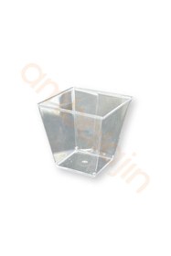 Resim Home 50 Adet Kübik Prizma Magnolya Tatlı Kasesi Kapaksız 200cc 