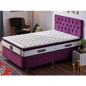 Resim Nironyatak Niron Purple Yatak Seti 120X200 Cm Tek Kişilik Yatak Baza Başlık 
