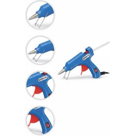 Resim 20w Silikon Tabancası 7.5 Mm Silikon Uyumlu 5 Adet Hediye Silikon 