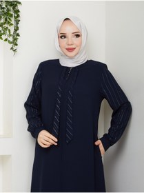Resim SG SARİALGİYİM YENİ SEZON TAŞ VE LAZER BASKI DETAYLI YAZLIK KALİTELİ ABAYA FERACE 