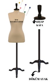 Resim Manken İstanbul Dikiş Setli Sünger Iğne Batabilen 46 Beden Terzi Mankeni Prova Mankeni 