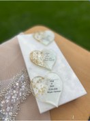 Resim GÜRLEK TEKSTİL 25 Adet Epoksi Magnet Söz Nişan Nikah Kına Düğün Hediyeliği Kuran Hatırası Sünnet Mevlüt- 