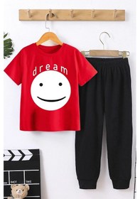 Resim Çocuk Sweet Dream Alt - Üst Eşofman Takımı Kırmızı 