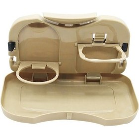 Resim Araç Katlanır Yemek Ve İçecek Tutucu - Çok Amaçlı Seyahat Masası 