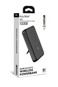 Resim Fulltech Fp6 10.000MAH 15W Magsafe Hızlı Şarj LCD Dijital Göstergeli Kablosuz Şarj Aleti Powerbank 