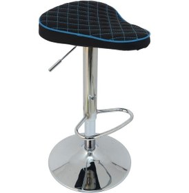 Resim Mobilyakeyfi Boombar Bar Taburesi - Mavi Deri - 9538S0119 