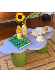 Resim ArToys Sehpa | Funky masa | Yivli ayaklı masa | Bulut şeklinde masa | Renkli masa | Şirin sehpa 