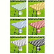 Resim 1 adet, Buffalo Plaid Piknik Masa Örtüsü, Siyah ve Beyaz Kare Tasarımı, Elastik Kenarlı, Bahçeler, Kamp ve Açık Hava Aktiviteleri için Uygun, Piknikler ve Bahçe Partileri için, Canlı Renkler, Açık Hava Masa Örtüsü, Piknik Aksesuarları, İç ve Dış Mekanlar için Kullanılabilir 