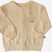 Resim Organik New Basic Hırka Natural Krem 