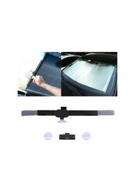 Resim Sones Araba Enayi Vantuzları Geri Çekilebilir Cam Güneş Gölge Blok Güneşlik Güneş Uv Koruması İçin Kapak, Boyutu: 46 Cm 