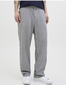 Resim Jack & Jones Erkek Keten Karışımlı Chino Pantolon - Karl - 12269371 Blue Indigo 